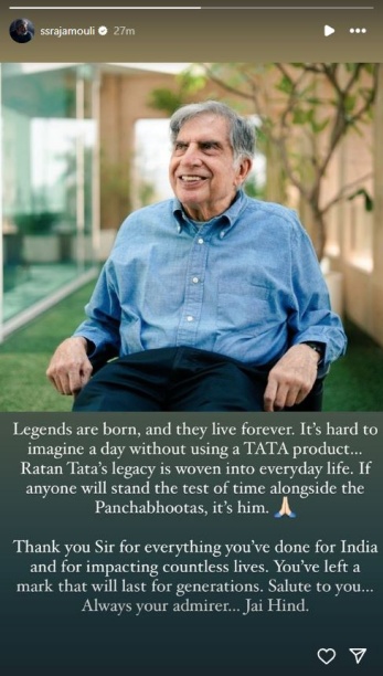 Your Legacy Will Inspire Generations: Silver screen stars Condole Demise of Ratan Tata