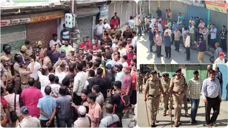 Several Hindu organisations in Tharali staged demonstrations and shut down a market demanding strict action against a youth from a minority who was arrested on Wednesday for raping a teenager.