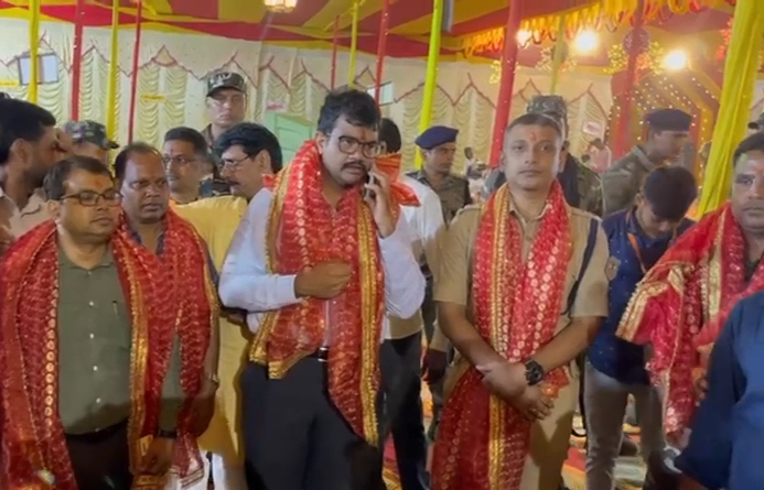 Durga Puja Security In Latehar