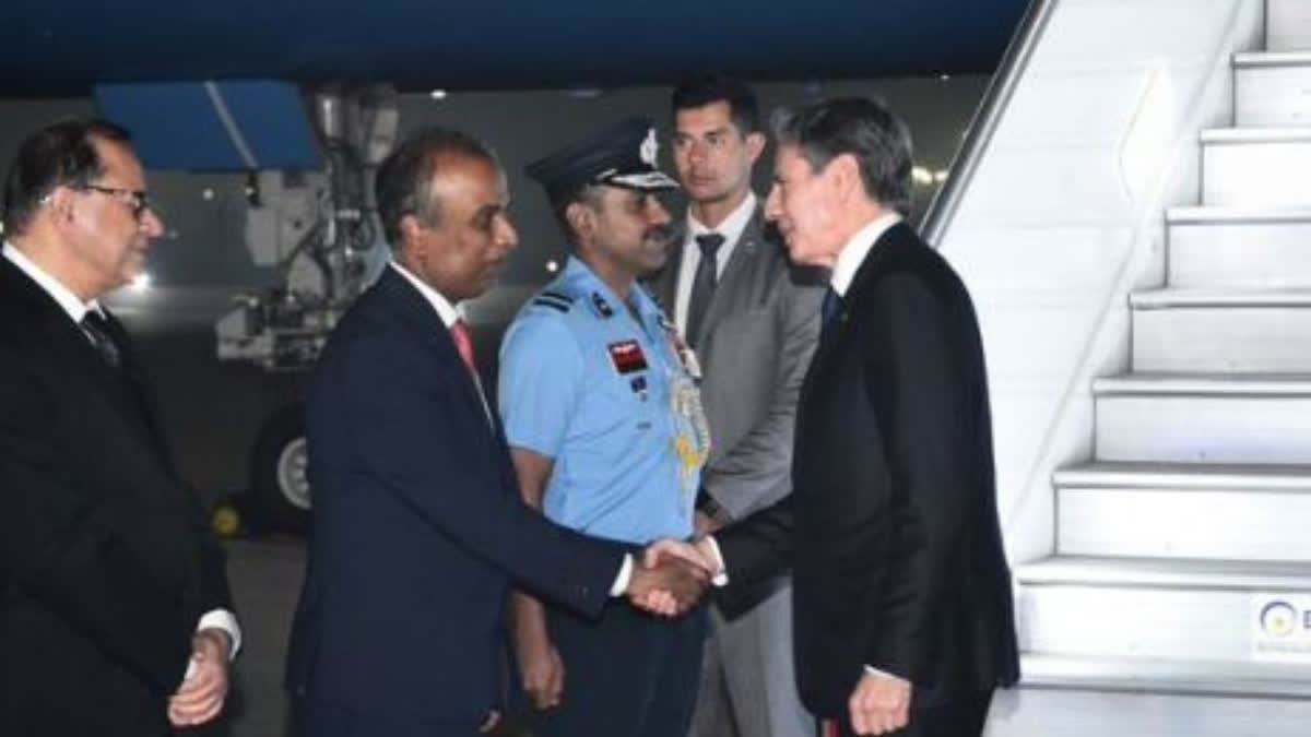 Antony Blinken arrives in Delhi  attend India US 2 2 ministerial dialogue  Antony Blinken At Delhi  ministerial dialogue India US  ministerial dialogue India US in delhi  ആന്‍റണി ബ്ലിങ്കനും ലോയ്‌ഡ്‌ ഓസ്‌റ്റിനും ഇന്ത്യയിൽ  ഇന്ത്യ യുഎസ് 2 പ്ലസ് 2 മന്ത്രിതല ചർച്ച ഇന്ന്  യുഎസ് സ്‌റ്റേറ്റ് സെക്രട്ടറി ആന്‍റണി ബ്ലിങ്കൻ  ലോയ്‌ഡ്‌ ഓസ്‌റ്റിൻ ഡൽഹിയിൽ  യുഎസുമായുള്ള നയതന്ത്ര ബന്ധം  ഇന്തോപസഫിക് മേഖലയിൽ നടക്കുന്ന സംഭവവികാസങ്ങൾക്ക്  ഇരു രാജ്യങ്ങളും തമ്മിലുള്ള പ്രതിരോധ സഹകരണം  ഇന്ത്യ യുഎസ്‌ രാജ്യങ്ങൾ തമ്മിലുളള കൂടിക്കാഴ്‌ച  ആന്‍റണി ബ്ലിങ്കൻ ഇന്ത്യയിലെത്തി