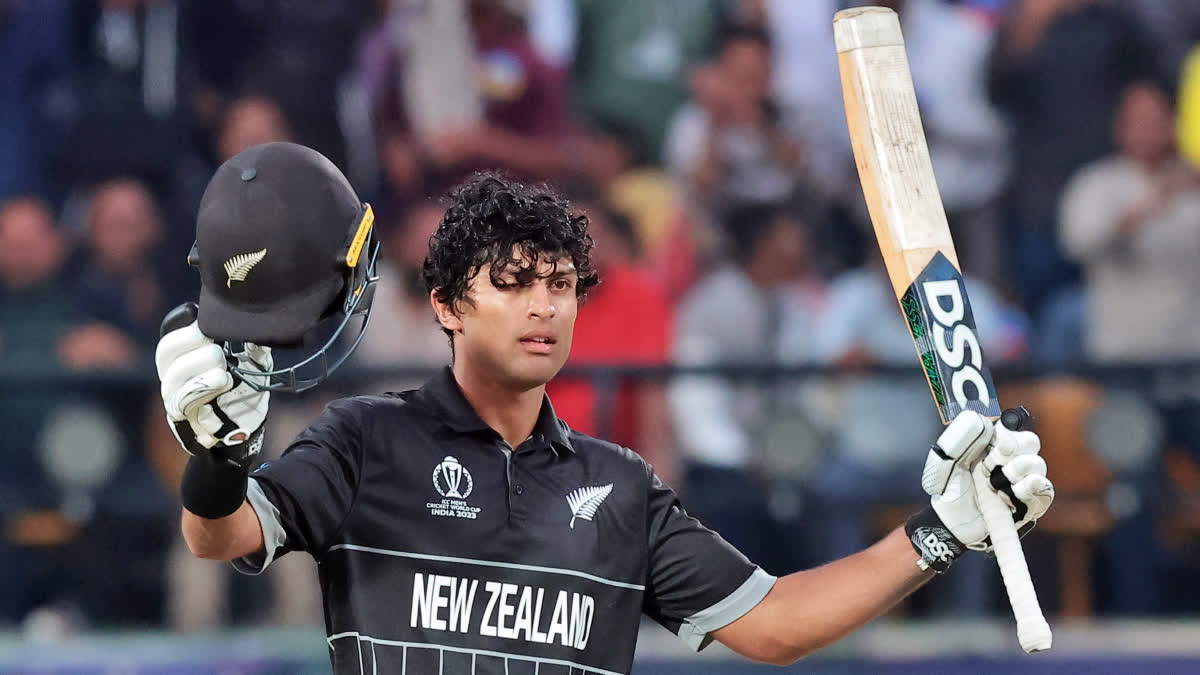 Cricket World Cup 2023  New Zealand vs Sri Lanka  Rachin Ravindra  Rachin Ravindra Breaks Sachin Tendulkar Record  Most Runs In Maiden World Cup  Most Runs Before 25 in Cricket World Cup  ഏകദിന ക്രിക്കറ്റ് ലോകകപ്പ്  ലോകകപ്പ് ക്രിക്കറ്റ്  രചിന്‍  രചിന്‍ രവീന്ദ്ര ലോകകപ്പ് റെക്കോഡ്  സച്ചിന്‍ ടെണ്ടുല്‍ക്കര്‍ രചിന്‍ രവീന്ദ്ര