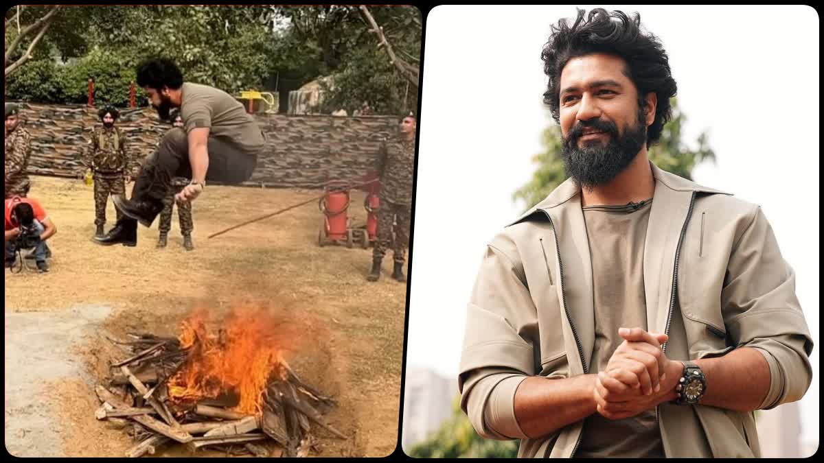 Vicky Kaushal Stunt On Fire