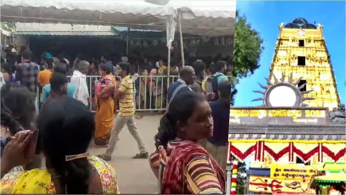 Haasanamba Temple  Devotees Suffered Electric Shock  Haasanamba Temple Premises accident  Puri Jagannath Temple accident  Haasanamba Temple electric shock  ഭക്തർക്ക് വൈദ്യുതാഘാതമേറ്റു  വൈദ്യുതാഘാതമേറ്റു  ഹാസനാംബ ക്ഷേത്ര പരിസരത്ത് വൈദ്യുതാഘാതമേറ്റു  പൂരി ജഗന്നാഥ ക്ഷേത്രം  ക്ഷേത്ര പരിസരത്ത് വൈദ്യുതാഘാതമേറ്റു