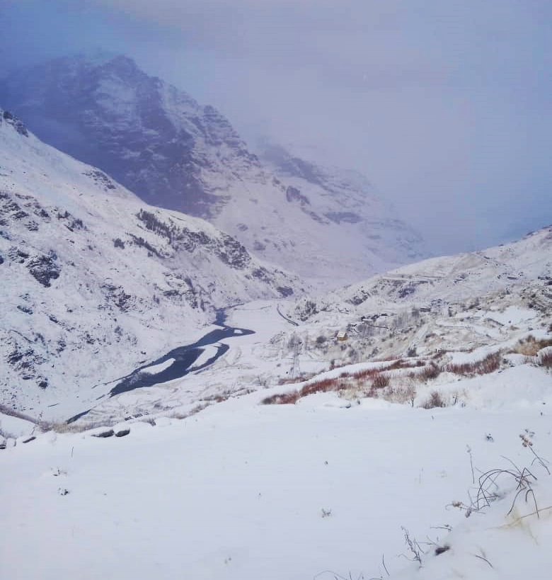 Snowfall in Lahaul Spiti