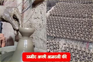 Potters of Dhanbad hope to good income on Diwali