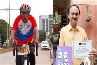 India Book of Record in Cycling