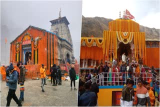 Kedarnath And Badrinath Temple Decorated with flowers