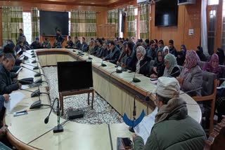 Meeting of Education Department in Pulwama