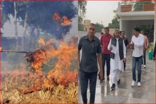 Parali Pollution Parali Politics Stubble Burning issue Farmers Haryana Punjab delhi ncr Smog JP Dalal Haryana News