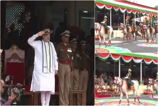 Female horse rider in ITBP Foundation Day