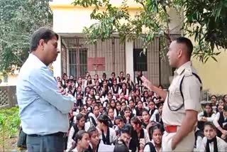 Godda Womens College students protest