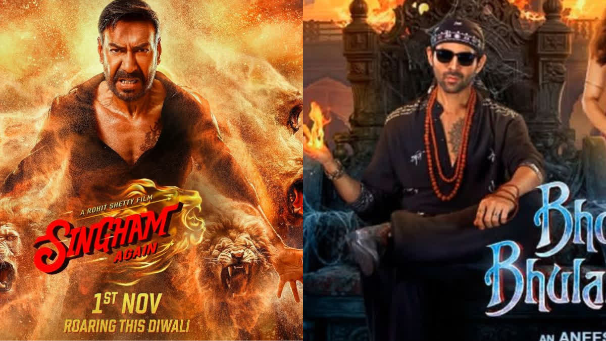 singham again and Bhool Bhulaiyaa 3