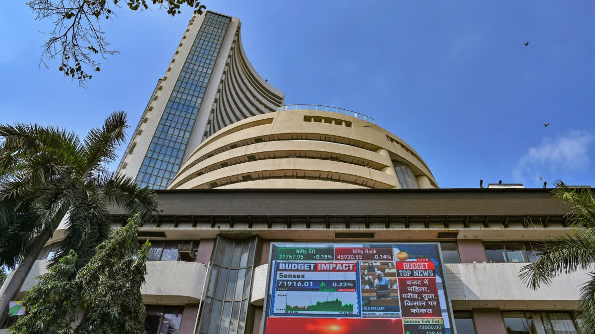 A view of the Bombay Stock Exchange (BSE) Building