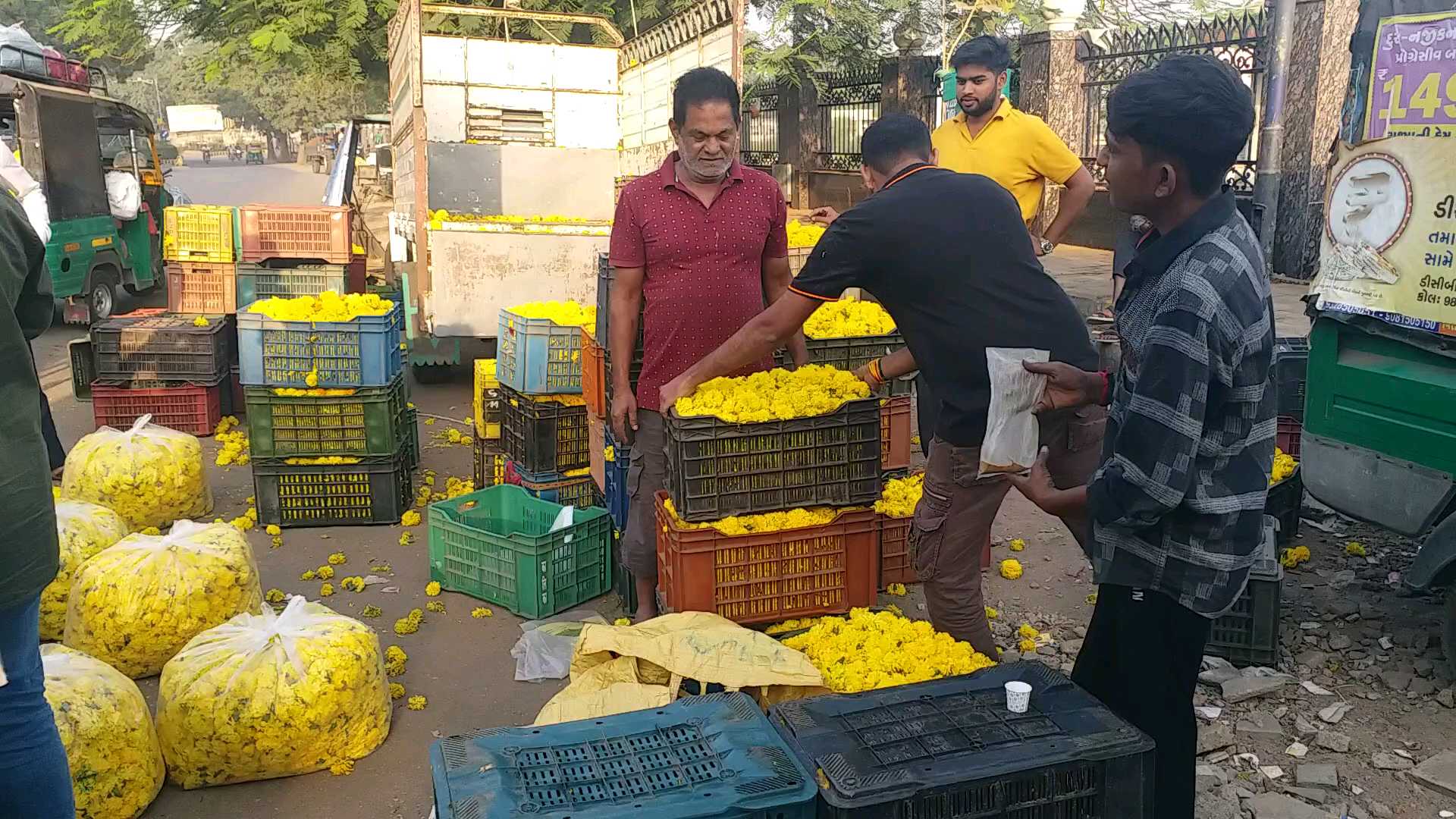 ભાવનગરનું ફૂલ માર્કેટ