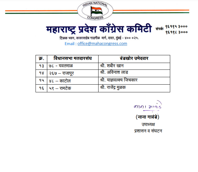 MAHARASHTRA ASSEMBLY ELECTION 2024