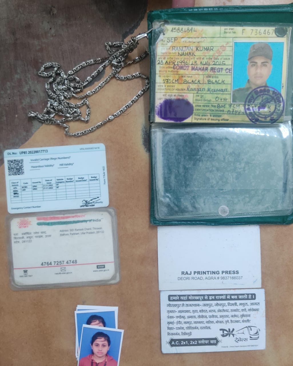 Fake ID Cards And Other Documents Seized From Fake Soldier