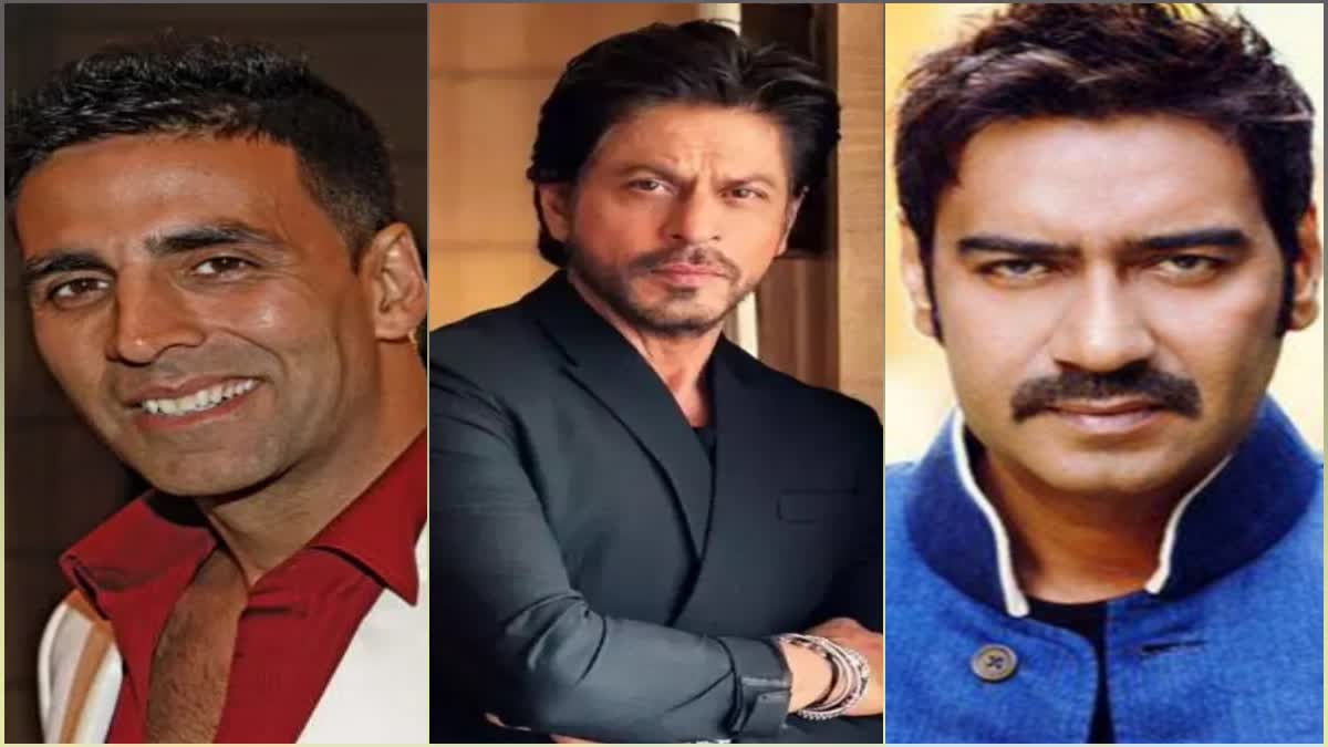 Akshay Kumar Shahrukh Khan and Ajay Devgan