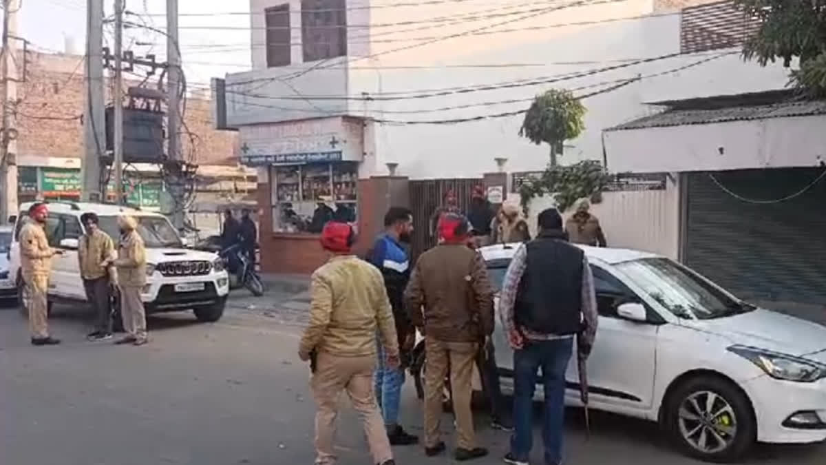 Police raided a hotel located on Bhatti Road in Bathinda and took four suspected youths into custody