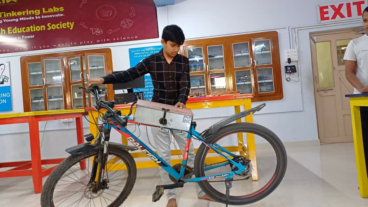 Student made electric bicycle