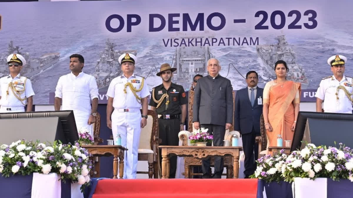 Andhra Pradesh Governor attends Navy day celebrations