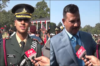 Vinay Kumar Singh salutes army son Satyam at IMA passing out parade