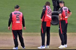 The match between Melbourne Renegades and Perth Scorchers was called off on Sunday as the play was called off due to an uneven bounce on the pitch.