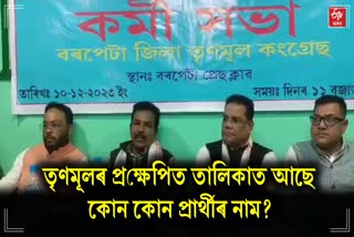 Trinamool Congress workers meeting