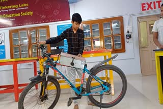 Student made electric bicycle