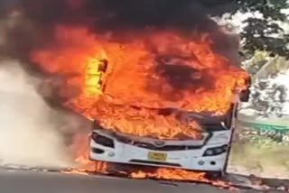 shivshahi Bus Caught Fire