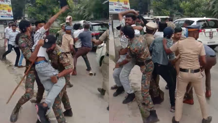 Protest against governor  Arif Mohammed Khan  Governor Arif Mohammed Khan  ആരിഫ് മുഹമ്മദ്‌ ഖാന്‍  ഗവർണർ  കരിങ്കൊടി പ്രതിഷേധം  എസ്എഫ്ഐ പ്രവർത്തകര്‍  SFI workers  SFI Protest against governor  പ്രതിഷേധം