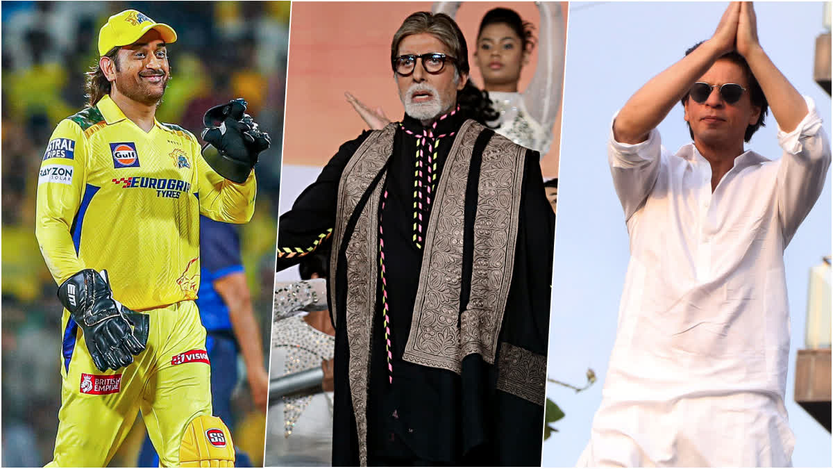 MS Dhoni beats Amitabh Bachchan Shahrukh Khan