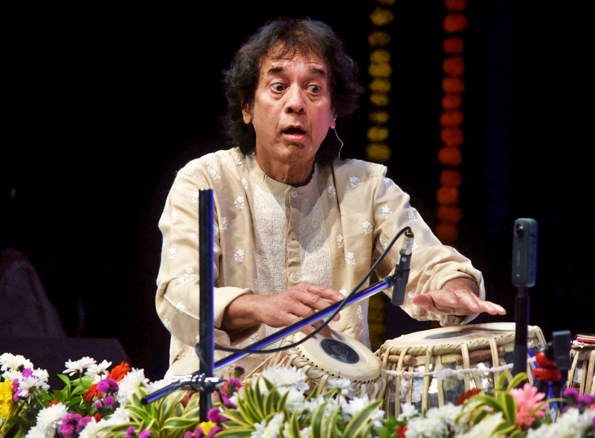 Tabla maestro Ustad Zakir Hussain