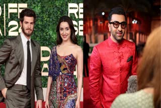 Shraddha Kapoor with Andrew Garfield and Ranbir and Olivia Wilde