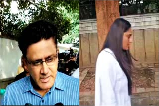 FORMER CRICKETER ANIL KUMBLE,  ACTRESS RAMYA  LAST RESPECTS BENGALURU