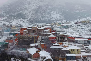 winter brings snowfall in Uttarakhand as the Himalayan state