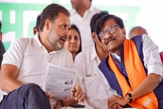 Rahul Gandhi and Sanjay Raut