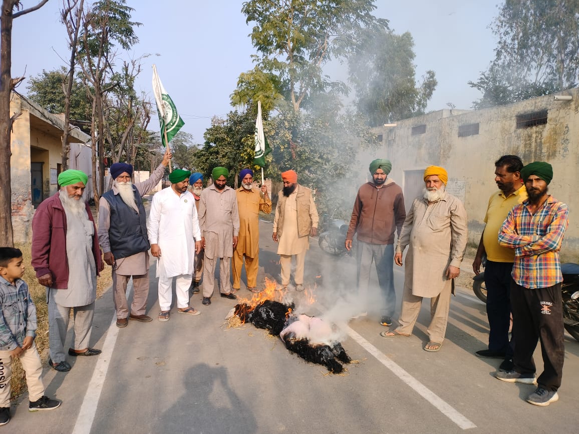 BLOWN EFFIGY CENTRAL HARYANA GOVT