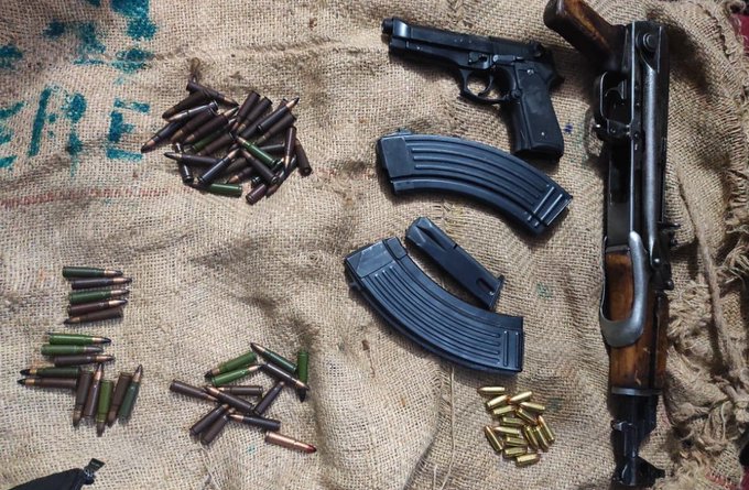 Two TRF terrorists arrested in Jammu; arms, ammunition seized