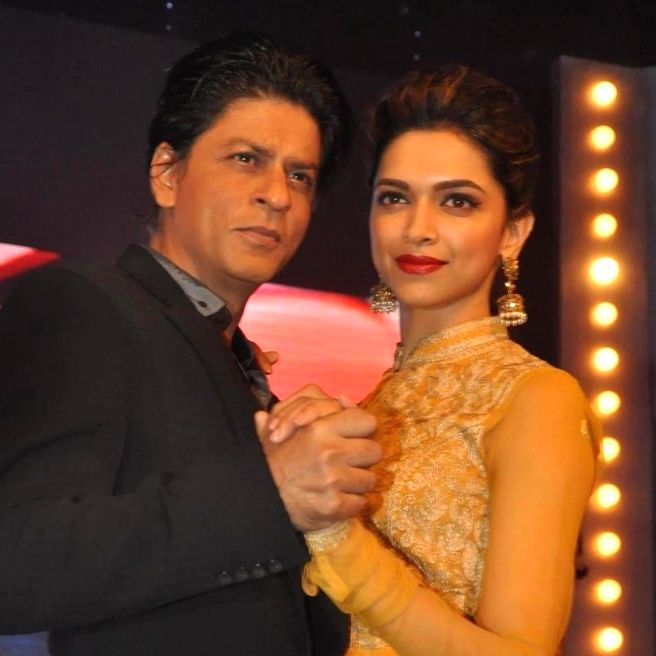 SRK and Deepika during promotions of their 2013 release Chennai Express.