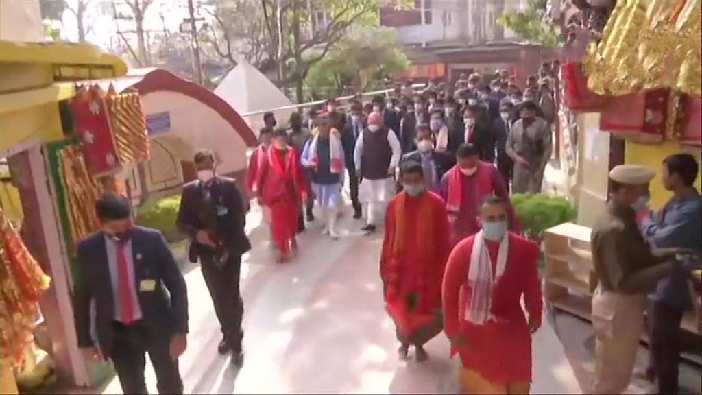 Union home minister Amit shah visits khamakhya temple at Guwahati in Assam