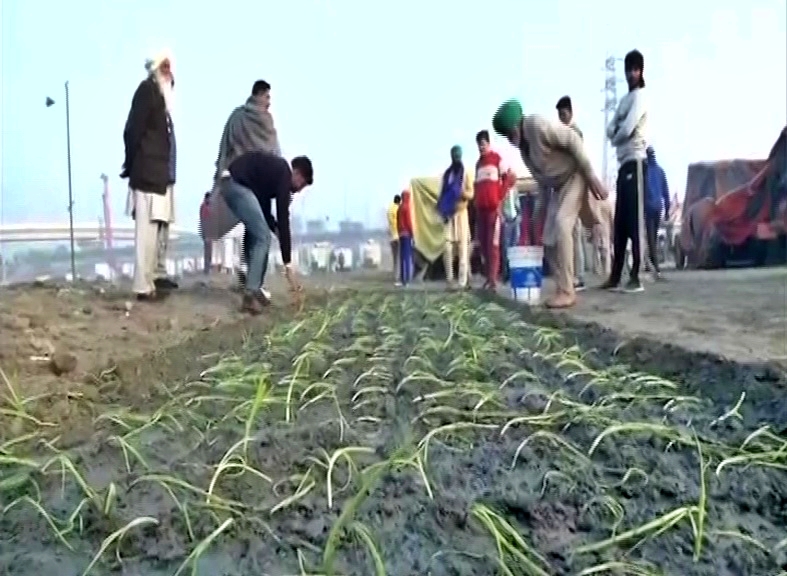 FARMERS PROTEST IN DELHI CONTINUES