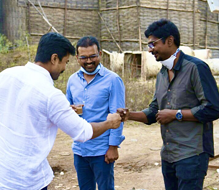 ram charan in 'acharya' sets