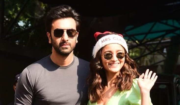 Ranbir Kapoor and Alia Bhatt at former’s family bash on Christmas.