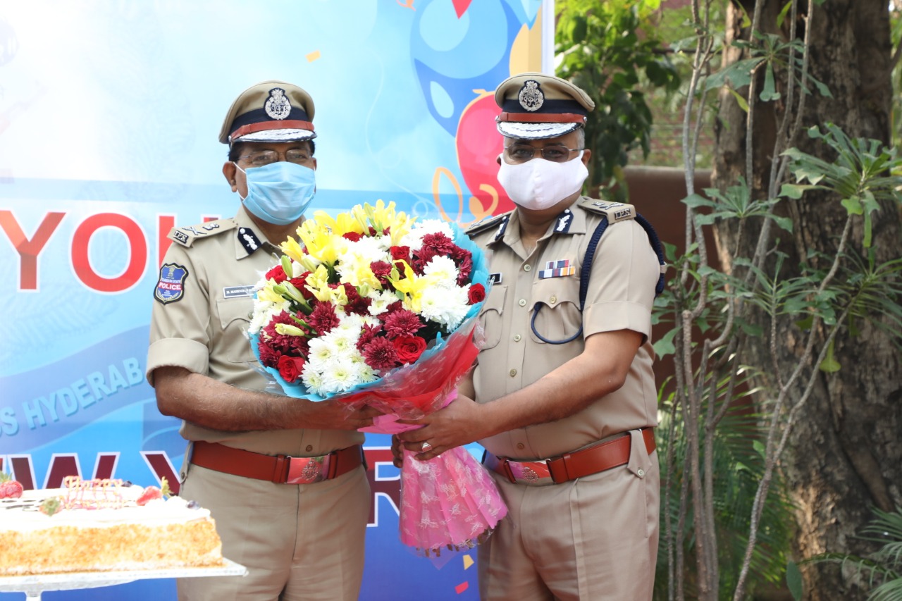 police officers celebrated new year in hyderabad