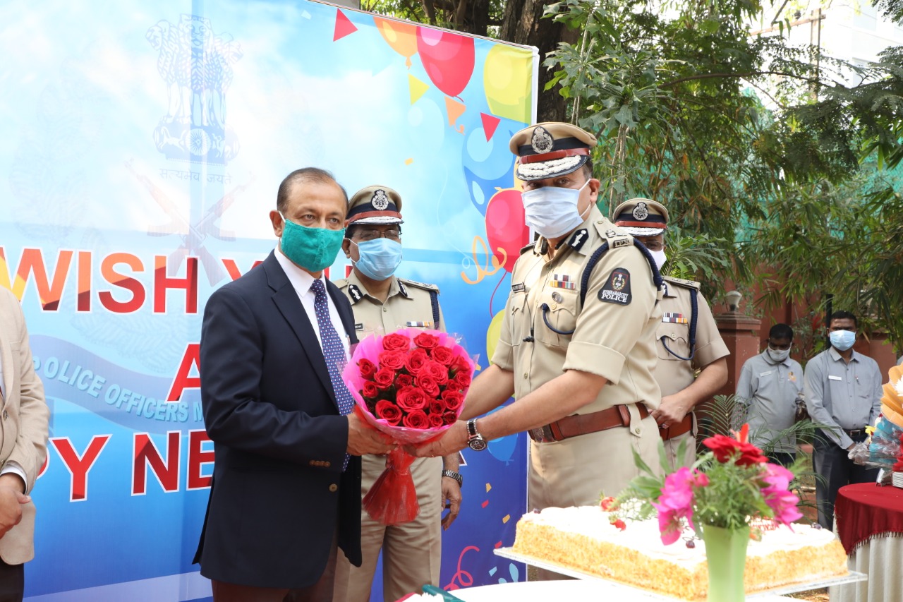 police officers celebrated new year in hyderabad