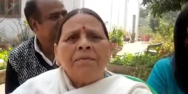 Rabri Devi takes dig at Nitish Kumar, says he is under pressure from BJP