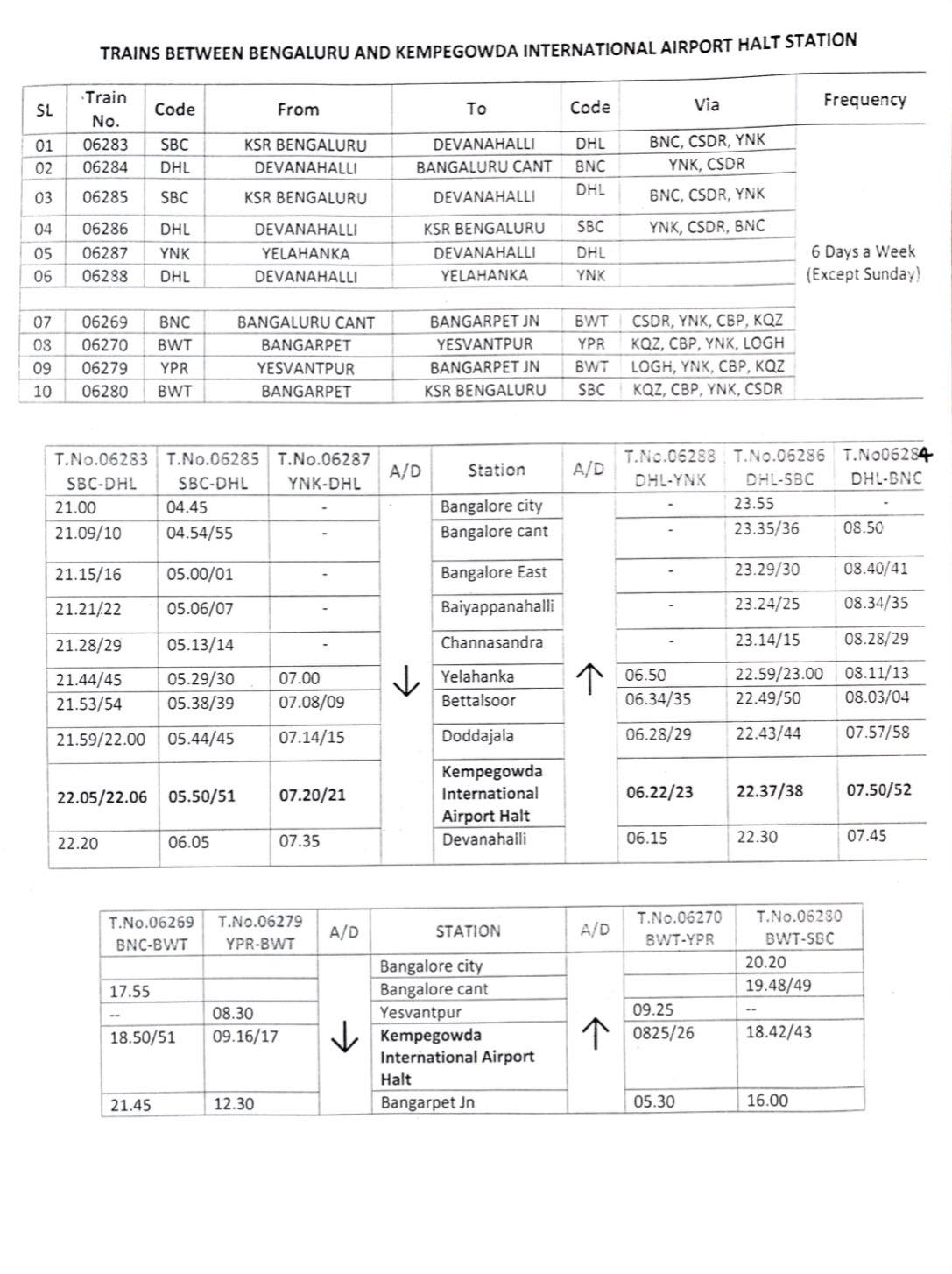 time tablekarnataka-the-maiden-demu-train-service-to-the-kempegowda