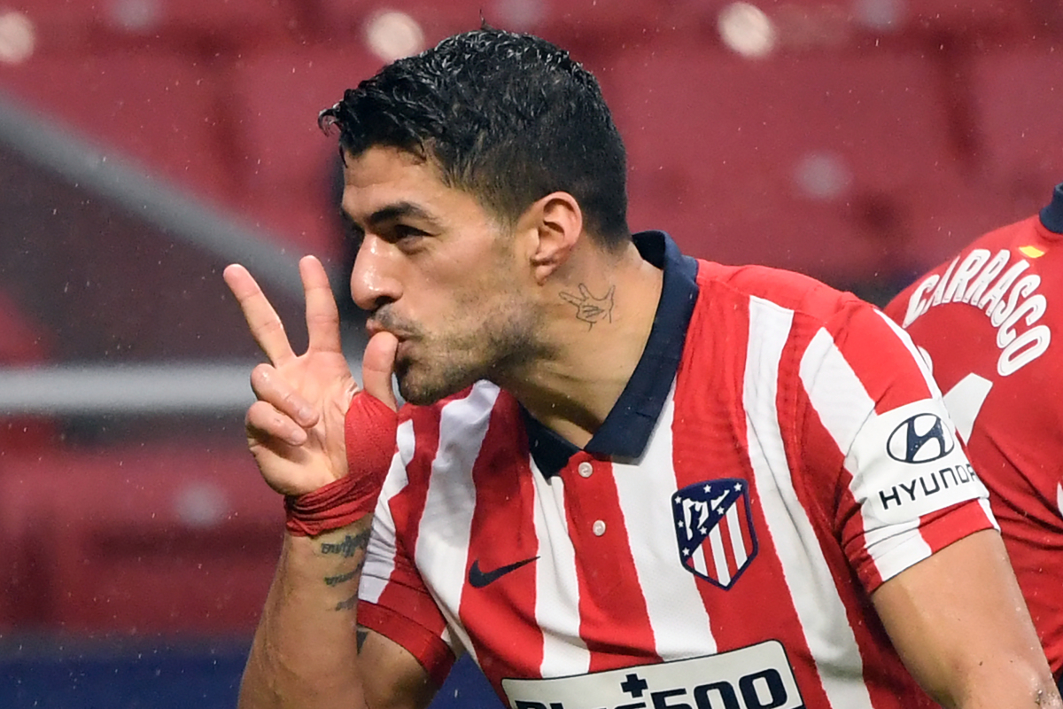 la liga: luiz suarez helps Atletico madrid win