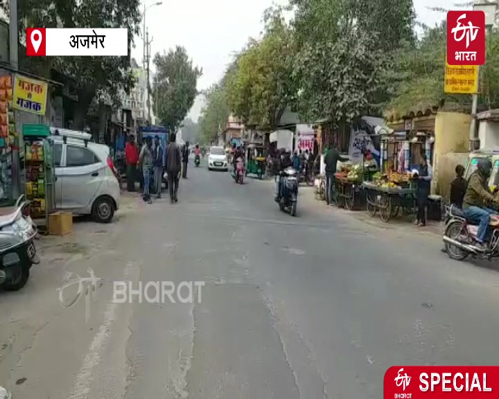 Encroachment causes jam, अजमेर के बाजारों में अतिक्रमण