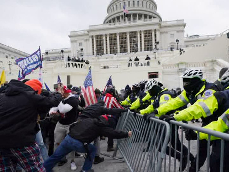 US Capitol locked down as Trump supporters clash with police; security breach reported